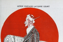 Caricatura de Mariano Latorre, 1912