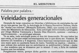 Veleidades generacionales