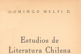 Estudios de literatura chilena