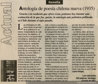 Antología de poesía chilena nueva (1935)