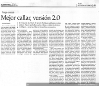 Mejor callar, versión 2.0