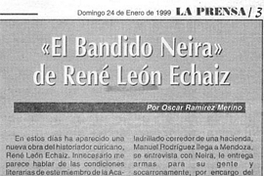 "El bandido Neira", de René León Echaíz