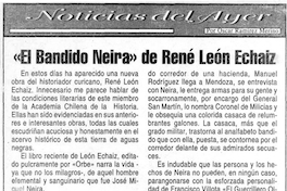 "El bandido Neira" de René León Echaíz