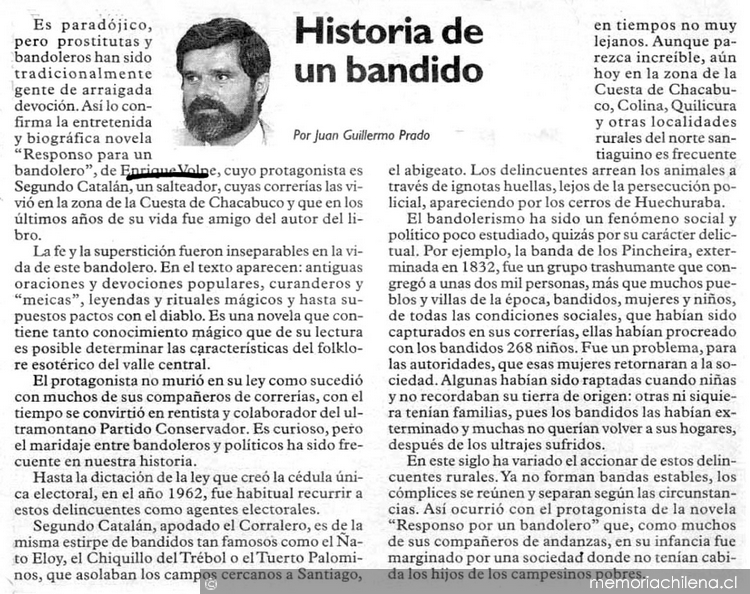 Historia de un bandido