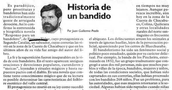 Historia de un bandido