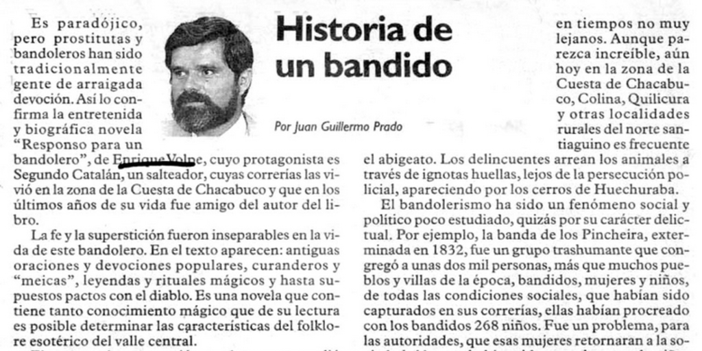 Historia de un bandido