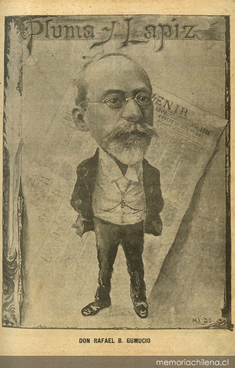 Caricatura de Rafael B. Gumucio