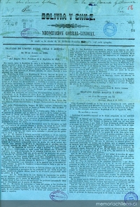 Bolivia y Chile: Negociación Corral-Lindsay: Tratado de Límites entre Chile y Bolivia de 10 de Agosto de 1866. Tacna, 23 de Febrero de 1873