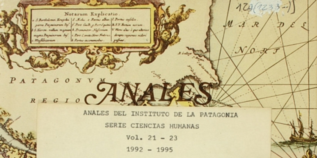 Magallania : Anales del Instituto de la Patagonia, Ciencias Humanas, vol. 21, 1992