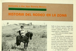 Historia del Rodeo en la zona