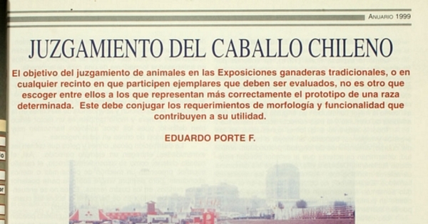 Juzgamiento del caballo chileno
