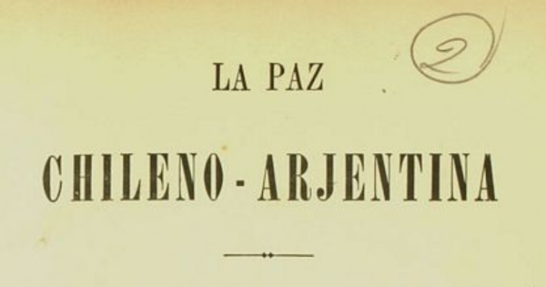 La Paz Chileno-Arjentina
