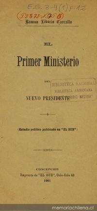 El Primer Ministerio del nuevo presidente: estudio político publicado en El Sur