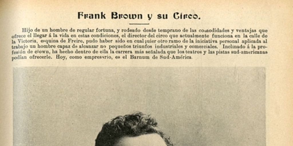 Frank Brown y su circo