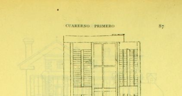 Representación arquitectónica de acuerdo al método de dibujo Krüsi, 1902