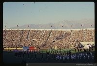 Celebración en Estadio Nacional por el triunfo de Patricio Aylwin en las elecciones presidenciales de 1989