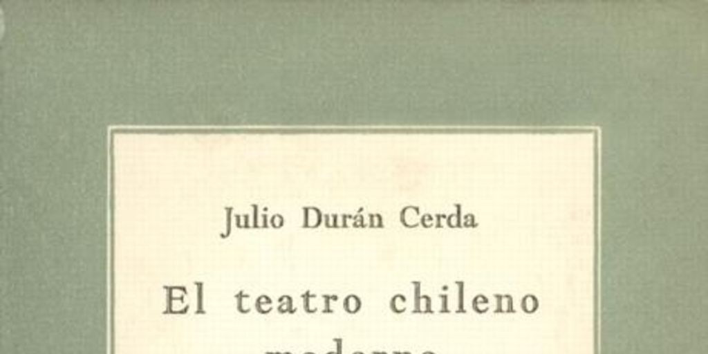 Teatro chileno moderno