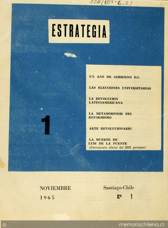 Estrategia: n° 1, noviembre de 1965