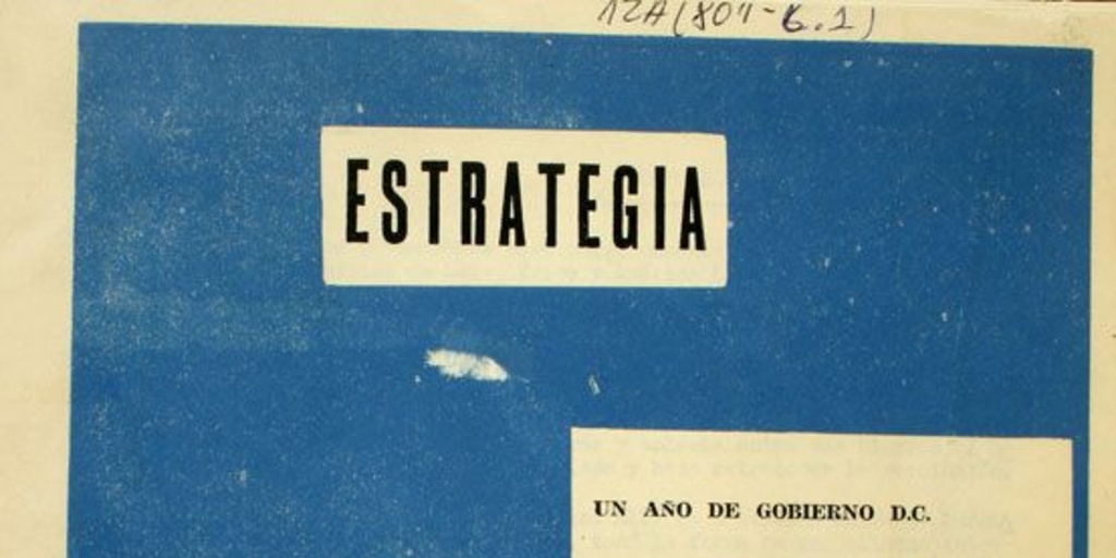 Estrategia: n° 1, noviembre de 1965