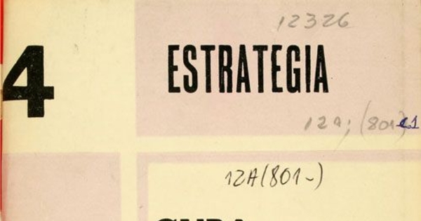 Estrategia: n° 4, junio de 1966