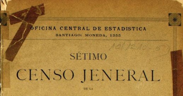 Sétimo Censo Jeneral de la Población de Chile: levantado el 28 de noviembre de 1895: tomo cuarto