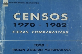 Censos de 1970-1982 : cifras comparativas: tomo II