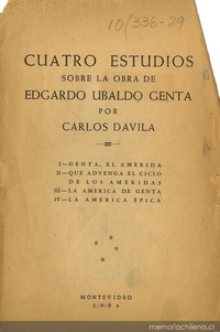 Cuatro estudios sobre la obra de Edgardo Ugaldo Genta