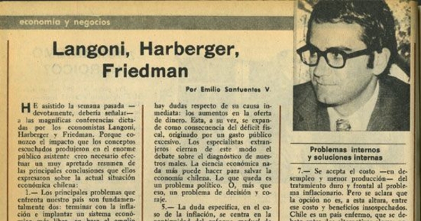 Langoni, Harberger, Friedman
