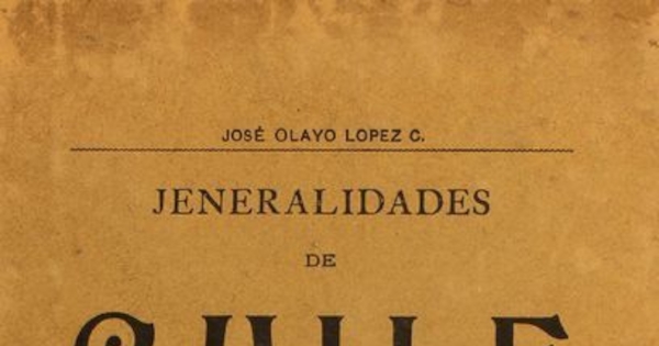 Generalidades de Chile y sus ferrocarriles en 1910