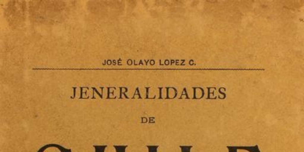 Generalidades de Chile y sus ferrocarriles en 1910