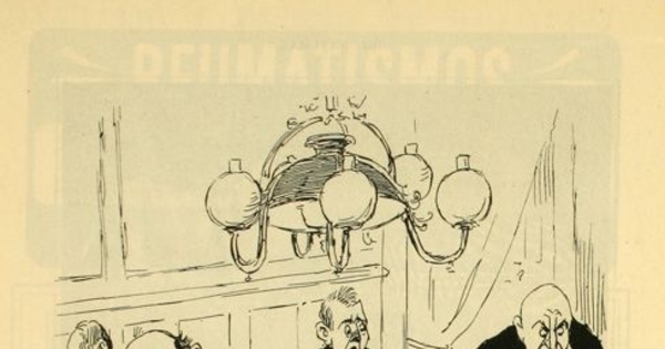 Caricatura de propaganda del Aceite Escudo Chileno