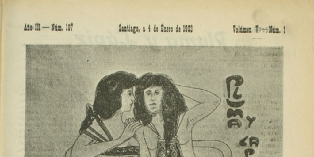 Pluma y Lápiz: n° 107-132, 4 de enero a 28 de junio 1903