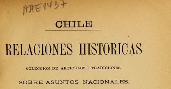 Relaciones históricas: colección de artículos y tradiciones sobre asuntos nacionales: segunda serie