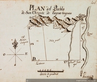 Plan del pueblo de San Vizente de Tagua Taguas, 1801