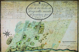 Plano topográfico de las tierras de Loncomilla mandado a practicar por el ..., 1832