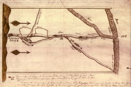 Camino antiguo de Santiago al Sur que sirve de de línea divisoria ..., 1850