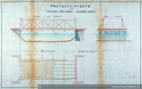 Proyecto de puente para Tapihue i Rotunda en Casablanca, 1887