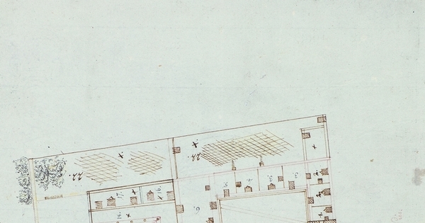 Plano del edificio de la Intendencia de Coquimbo, 1823