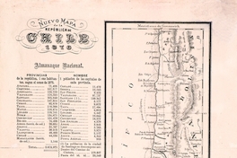 Nuevo mapa de la República de Chile, 1876