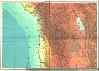 Mapa Escolar de Chile (extremo norte), 1911