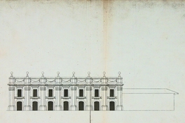 Perfil lateral del edificio del Cabildo de Santiago, 1784