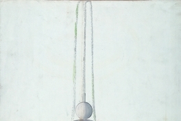 Plano proyecto de pilón de agua para La Cañada, Santiago, 1806