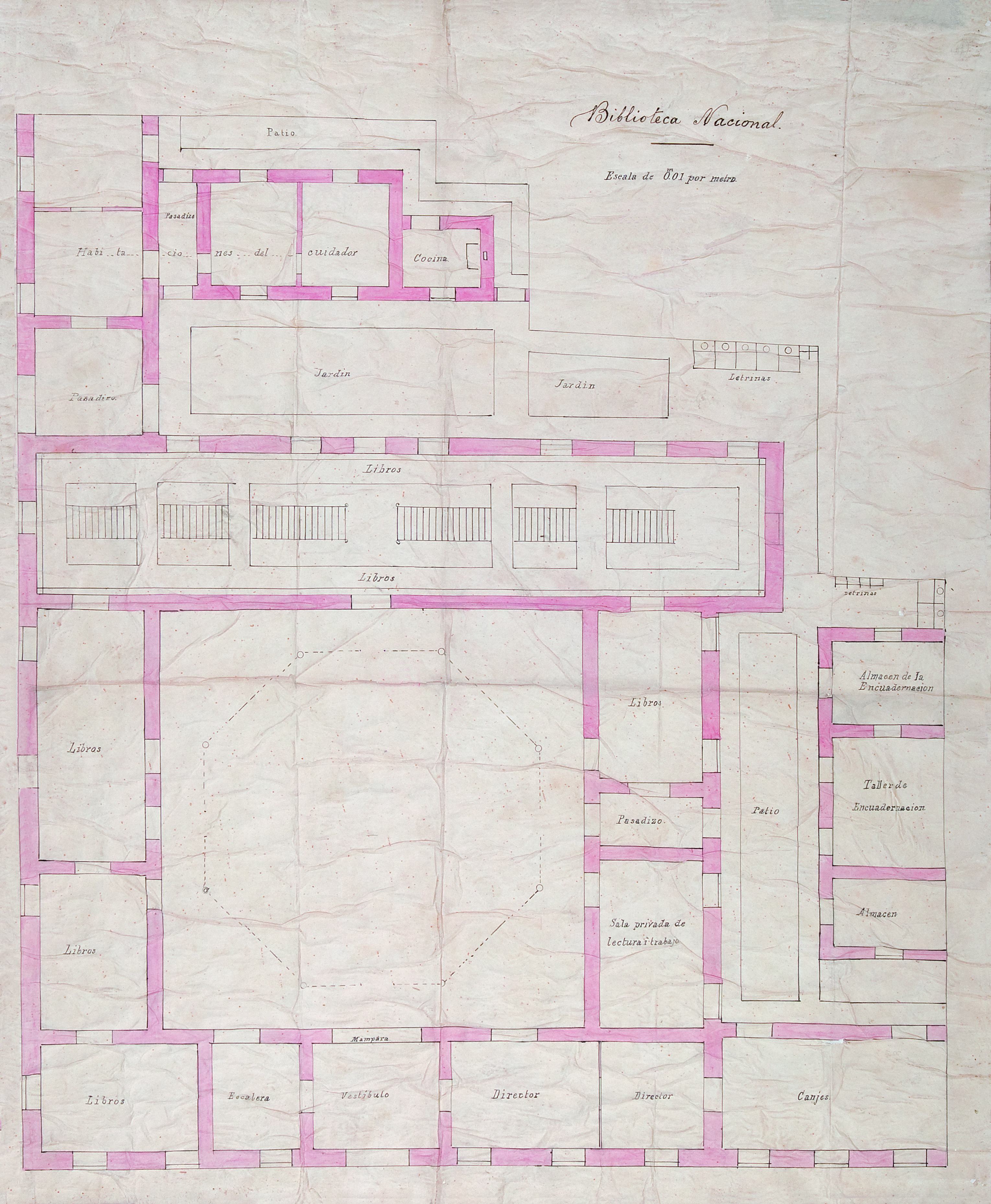 Biblioteca Nacional, Santiago, 1884