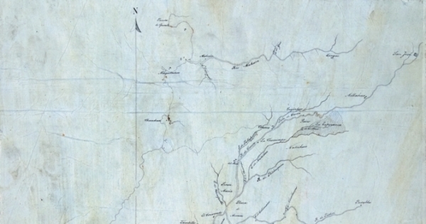 Plano de la zona de Valdivia, entre el río Mehuin y Lumaco, 1830