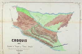 Croquis del cacicato de Negrete y Bureo, 1871