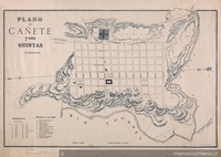 Plano de la ciudad de Cañete y sus quintas [mapa]