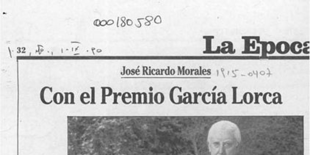 Con el Premio García Lorca