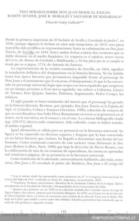 Tres miradas sobre Don Juan desde el exilio: Ramón Sender, José R. Moralesy Salvador de Madariaga