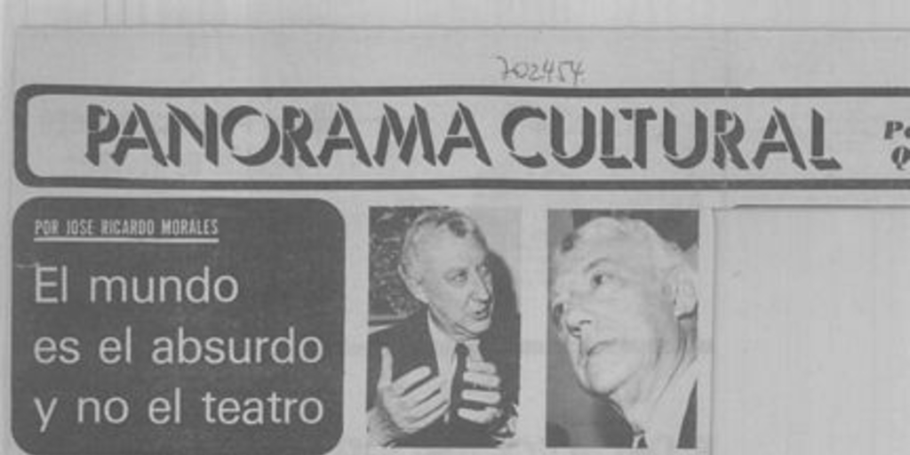 El mundo es el absurdo y no el teatro