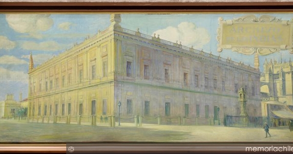 Archivo de las Indias, pintura de Courtois de Bonnencontre